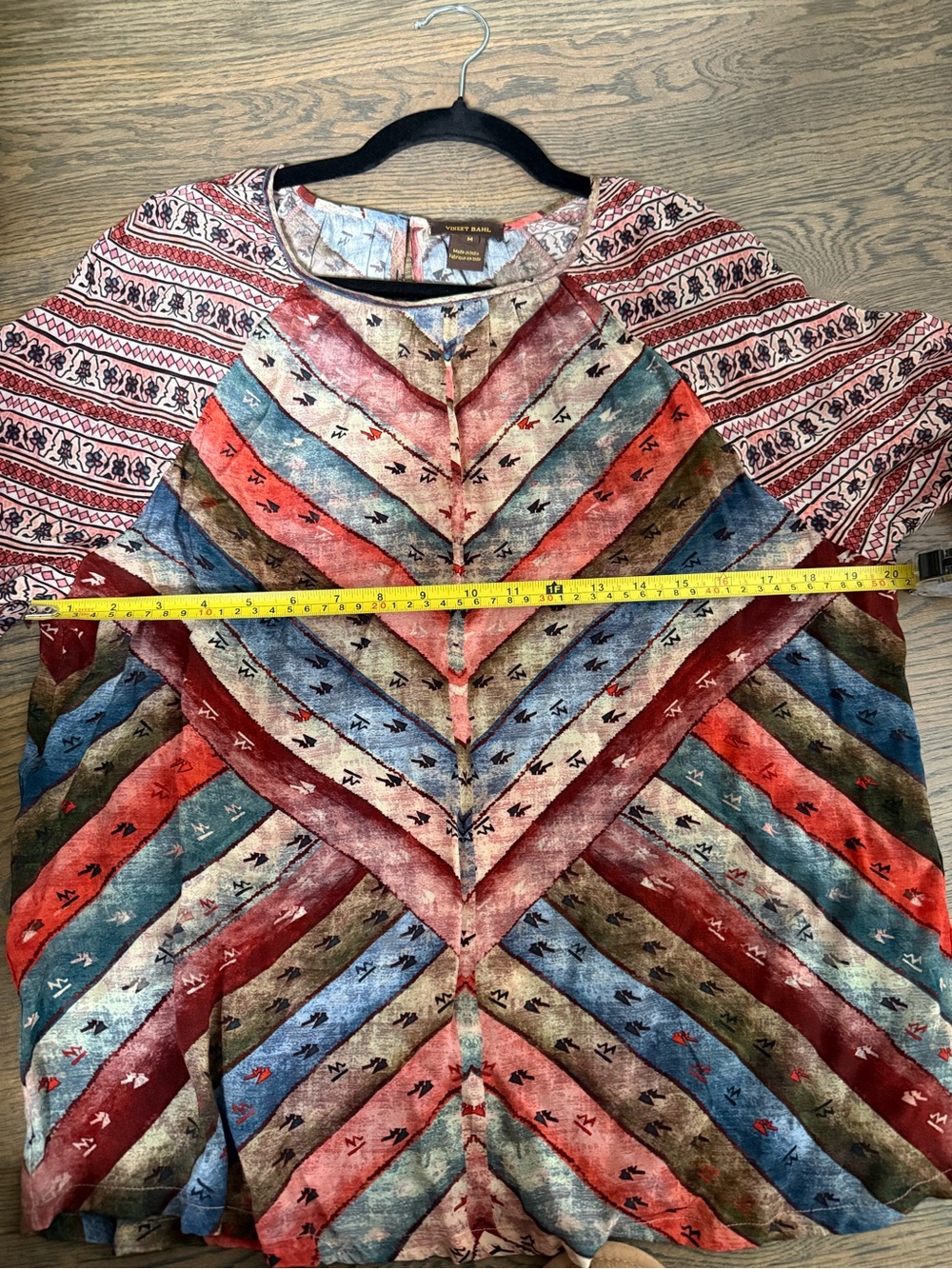 Anthropologie Uma Paesant Blouse in abstract print. Size M. - Picture 7 of 9